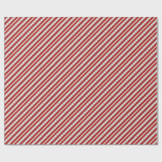 Luxe Kerststolpstreep Kerstcadeaupapier Cadeaupapier