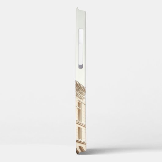 Luxe Klassieke Architectuur Gevel - Elegante Min Case-Mate iPhone Case (Achterkant / Links)
