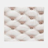 Luxe klassieke lederen textuur, oude roos kleur fleece deken (Voorkant (Horizontaal))