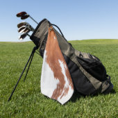 Luxe Koeienhuid Animal Skin Golfhanddoek (Groen)