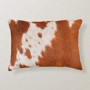 Luxe Koeienhuid Animal Skin   PrintThrow Pillow Accent Kussen