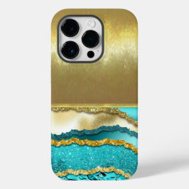 Luxe koel schaal goud design telefoonhoes Case-Mate iPhone 14 pro hoesje