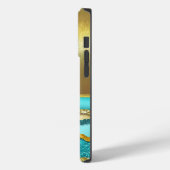 Luxe koel schaal goud design telefoonhoes Case-Mate iPhone case (Achterkant / Links)