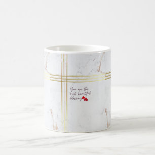 Luxe koffiemok "Jij bent de mooiste Bles"