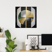 Luxe Kosmische Geometrie Poster (Thuiskantoor)