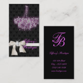 Luxe  Kroonluchter Boutique Visitekaartjes (Voorkant / Achterkant)