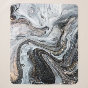 Luxe kunst in oostelijke stijl. Goudzwijn Sherpa Deken