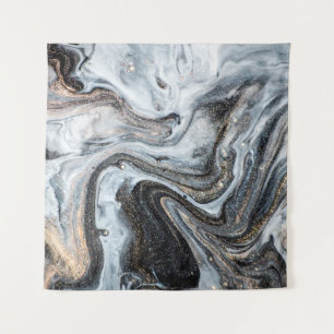 Luxe kunst in oostelijke stijl. Goudzwijn Wandkleed