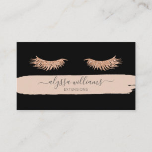Luxe Lash Services Modern Elegant Waterverf Visitekaartje