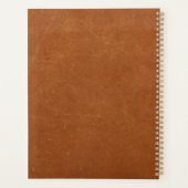 Luxe Leather Gold Monogram Appointbook Planner (Achterkant)
