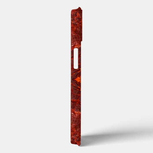 Luxe lederen getextureerd goudbruin patroon Case-Mate iPhone case (Achterkant / Rechts)