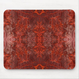Luxe lederen getextureerd goudbruin patroon muismat