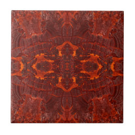 Luxe lederen getextureerd goudbruin patroon tegeltje