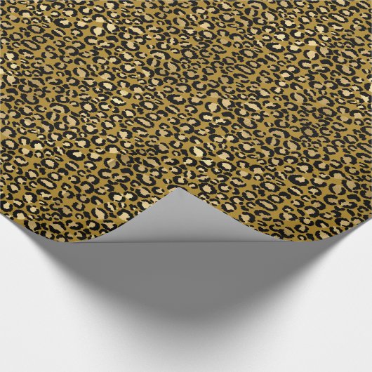 LUXE LEOPARD GOLD WRAPPER PAPIER CADEAU WRAP (Coin)