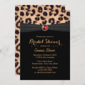 Luxe leopard Print & Ruby Gemstone Vrijgezellenfee Kaart (Voorkant / Achterkant)