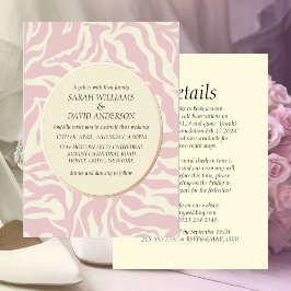 Luxe Licht Roos Roze Matisse Stijl Folie Invi Folie Uitnodiging