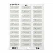 Luxe Licht Saliegroen Calligrafie Retouradres Etiket (Full Sheet)