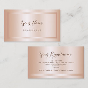 Luxe lichte Roos Gold Style Eenvoudig en Decent Visitekaartje