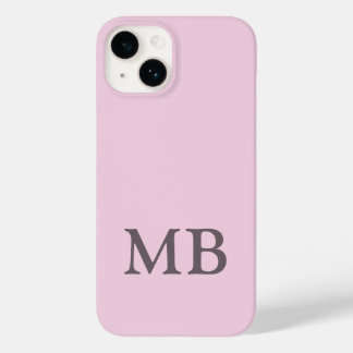Luxe lichtroze telefoonhoesje met aangepaste naam. Case-Mate iPhone 14 hoesje