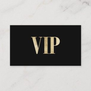 Luxe, lid van VIP-kaartclub (zwart-wit en goud) Visitekaartje