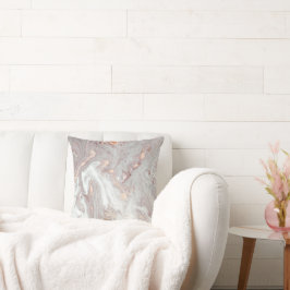 LUXE LILA MARBLE PEARL CUSHION KUSSEN