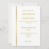 LUXE LILAC MARBLE OR FAIRE-PART DE MARIAGE (Devant)