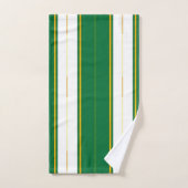 Luxe Linge Moderne Green Gold Texture Collection (Serviette à main)