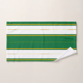 Luxe Linge Moderne Green Gold Texture Collection (Serviette à main)