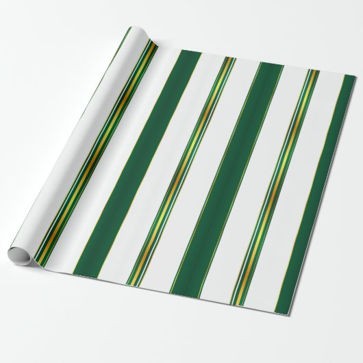 Luxe linnen trendy groen goud textuur Collectie Cadeaupapier (Uitgerold)