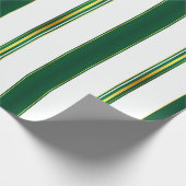 Luxe linnen trendy groen goud textuur Collectie Cadeaupapier (Hoek)