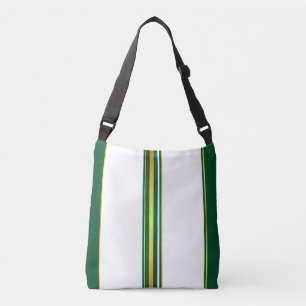 Luxe linnen trendy groen goud textuur Collectie Crossbody Tas