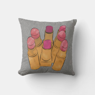 Luxe Lipstick Kiss Kussen