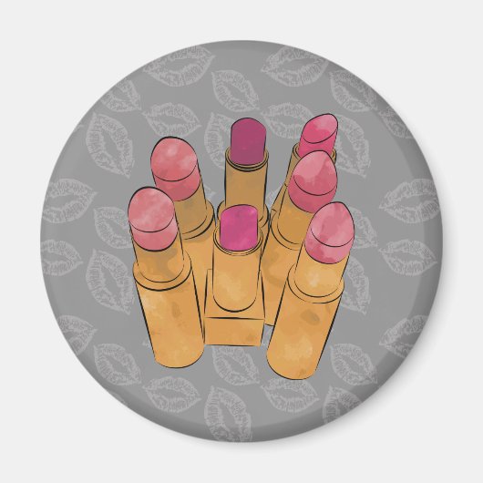 Luxe Lipstick Kiss Magneet (Voorkant)