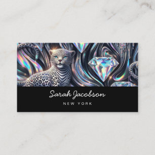 Luxe Luxe Opal Iridescente Stijl Visitekaartje