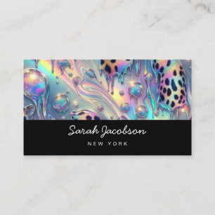 Luxe Luxe Opal Iridescente Stijl Visitekaartje