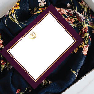 Luxe Magenta Legal Professioneel Bedrijf Notitiekaartje