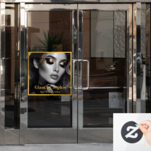 Luxe Make-up Artiest Deur Sticker – Aanpasbaar Ont