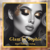 Luxe make-up artist door cling –  Des Raamsticker (Vel 2)