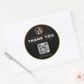 Luxe makelaar bedank sticker (Envelop)