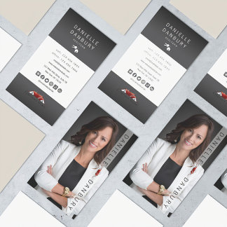 Luxe makelaar Fotoontwerp Visitekaartje