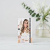 Luxe makelaar Fotoontwerp Visitekaartje (Staand voorkant)