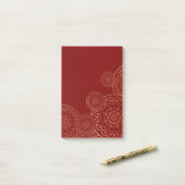 Luxe Mandala 50 Post-it® Notes (Op bureau)