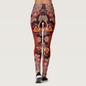 Luxe mandala naadloos, sterrenbloem. leggings (Achterkant)