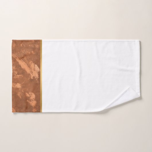 LUXE MARBLE BRONZED GOLD BATHROOM TOWEL SET BAD HANDDOEK (Handdoek)