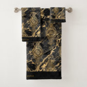 LUXE  MARBLE CUSTOEL TOWEL SET BAD HANDDOEK (Insitu)