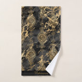 LUXE  MARBLE CUSTOEL TOWEL SET BAD HANDDOEK (Handdoek)
