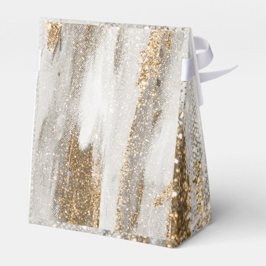 Luxe Marble Gold Strokes wit en grijs Bedankdoosjes (Achterkant)