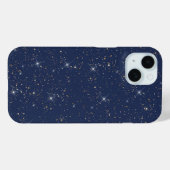 Luxe marine blauw sparkle goud glitter patroon Case-Mate iPhone case (Achterkant (horizontaal))
