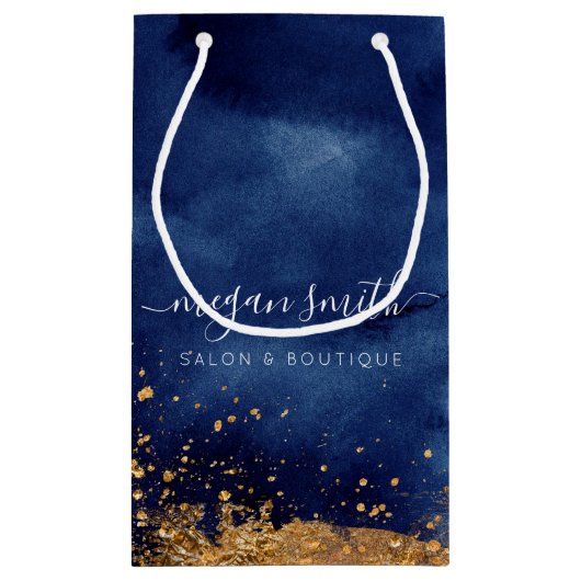 Luxe marinesleptas met goudtas klein cadeauzakje (Achterkant)