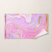 Luxe marmer Glitter Pink Paars Gold Bad Handdoek (Handdoek)